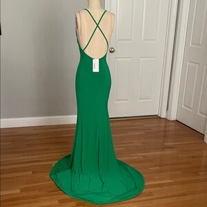 Club L London Green emerald Maxi Dress size 2